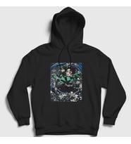 Presmono Unisex Beyaz Sword Tanjiro Kamado Anime Demon Slayer Kimetsu No Yaiba Kapüşonlu Sweatshirt 307813tt (Siyah)