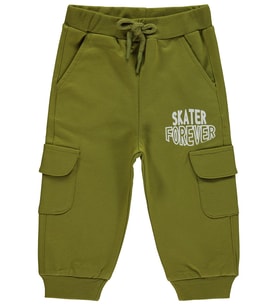 Civil Baby Skater Forever Baskılı 6-18 Ay Eşofman Altı - Haki