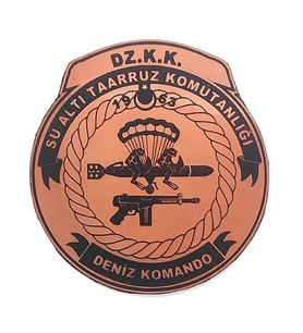 SAT (Su Altı Taarruz) Deri PEÇ- Arma - Patch (Taba)