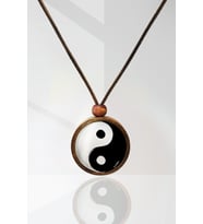 Yin Yang Ahşap Kolye