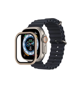 Apple Watch Ultra 49mm Alüminyum Kasa Cam Ekran Koruyucu - Gold