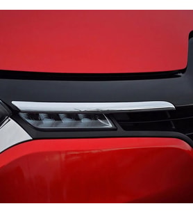 Renault Clio Ön Panjur - Krom (2 Parça)  2012-2019 Arası, HB/SW