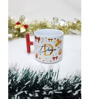 İsme Özel Kişiye Özel Gold Detaylı Yılbaşı Temalı Happy New Year Design T Kupa Bardak Latte Fincanı