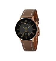 Fro LW38 Gold Kasa 38 mm Kahvrengi Kordon Akıllı Saat