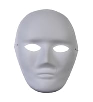 SÜDOR BS57-02 KARTON MASKE BÜYÜK YÜZ BEYAZ