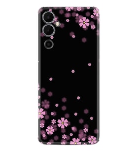 Tecno Pova Neo 2 Kılıf Resimli Desenli Baskılı Silikon Black flowers 1391