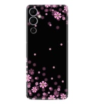 Tecno Pova Neo 2 Kılıf Resimli Desenli Baskılı Silikon Black flowers 1391