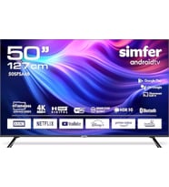 Simfer 50SFSA6B 4K Ultra HD 50" 127 Ekran Uydu Alıcılı Android Smart LED TV