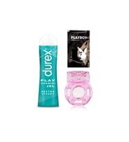 Durex Play Ekstra Hisset Bay Bayan Uyarıcılı Jel 50 ml + Penisinize Titreşimli Halka - Penisyüzüğü + Hediye