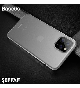 Baseus Wing Case İPhone 11 Pro 5.8 Ultra İnce Lux Mat Şeffaf Kılıf-(5775) - HUOBPS1192-3429