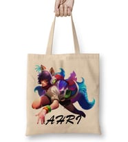Ahri League of Legends Oyun Darius Yasuo Jinx Morgana Katarina Ezreal Bez Çanta Uzun Saplı