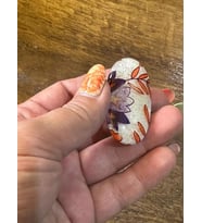 ÇİÇEK DESENLİ KEMİK KADIN YÜZÜK ÇAP 6 CM