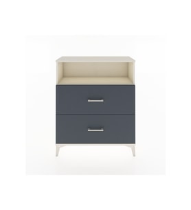 Arges Şifonyer Tek Raflı 2 Çekmeceli 88x30x106 Aytaşı-Antrasit