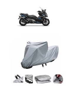Kymco Ak 550  Gri Motosiklet Brandası ARKA ÇANTA UYUMLU DEĞİLDİR