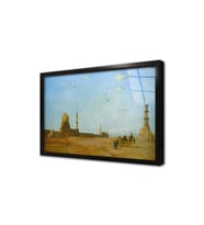 Kum Fırtınası Çerçeveli Cam Tablo