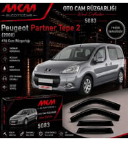 Peugeot Partner Tepe 2 (2008) 4'lü Mugen Cam Rüzgarlığı