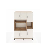 Hyperion Dolap 9 Raflı 6 Kapaklı 132x44x195 Çam-Aytaşı/Çam