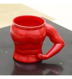 Kaslı Kupa Bardak  (Kırmızı)