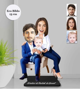 Kişiye Özel Aile Ahşap Eco Biblo -25