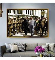 Altın Çerçeveli dekoratif tablo l475 (Gold)