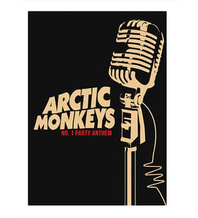 Artic Monkeys Modern Ahşap Tablo