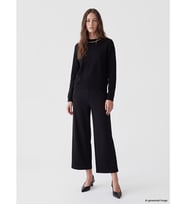 LCW Modest Siyah Loose Fit Geniş Paça Kadın Pantolon