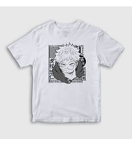 Presmono Unisex Çocuk Beyaz Yuji Itadori Anime Jujutsu Kaisen T-Shirt 316489tt