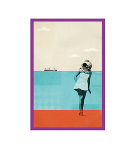 Renkli Ve Neşeli Tasarımlar –hediye Not Kartı Ve Kartpostal  10x15 Cm (Mavi-Kırmızı)