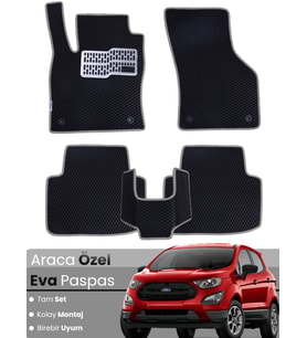 FORD ECOSPORT (2013-2024) Uyumlu EVA Paspas Tam Set–Araca Özel,Su Geçirmez,Kolay Montaj