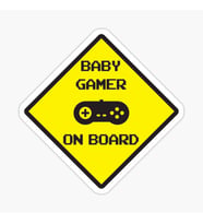 Arabada bebek var Baby On Board Sticker Etiket 19CM md18