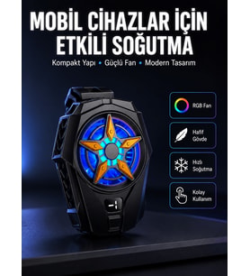 Evrensel Uyumlu Type-C Şarjlı Cep Telefonu Radyatörü Yeni Nesil