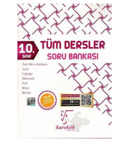 Karekök Yayınları Karekök Yayınları 10. Sınıf Tüm Dersler Soru Bankası (Çok Renkli)