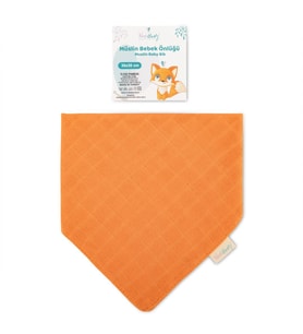 Novibaby Müslin Bebek Fular Önlük – Tarçın – Mama Önlüğü Salya Bezi Ağız Mendili Bandana 30x30cm