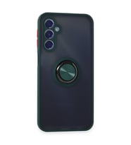 Galaxy M34 5G Kılıf Montreal Yüzüklü Silikon Kapak - Yeşil