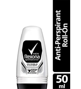 REXONA ROLL-ON MEN INVISIBLE BLACK+WHITE 50ML X 2 ADET