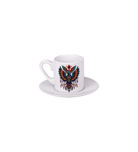 Ghostbastır Design Bohem Kartal Türk Kahvesi Fincanı 030