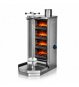 Pimak Kömürlü Döner Makinesi 4 Gözlü 50x76x116 cm