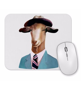 Suslu Keçi Grafiği Mouse Pad
