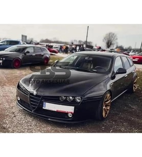 Alfa Romeo 146 Cupra R Uyumlu Ön Lip Mat Siyah Ön Tampon Lip