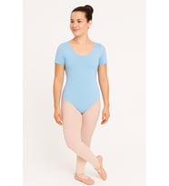 Kısa Kollu Full Lycra Cotton Bale Mayosu-Yetişkin (Bebe Mavi)
