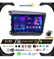 Honda Civic Fb7 2+64GB Android 13 Kablosuz Carplay 2012-2015 Navigasyon Multimedya Sistemi
