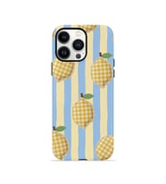 iPhone 13 Pro Vorian Çift Katmanlı Kılıf Gingham Lemon Grove