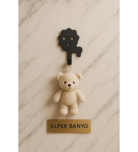 Aslan Figürlü Yapışkanlı Banyo, Mutfak Askılık Çocuk Odası Için Sevimli ve Pratik Duvar Askısı (2 Adet)