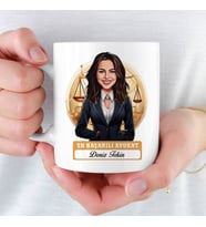 En Başarılı Kadın Avukata hediye Karikatürlü Kupa Bardak