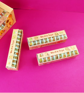 10'lu Capybara Washi Tape Seti – Sevimli Dekoratif Bant
