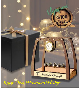 Kişiye özel Premium  Yeni yıl kutlama Yılbaşı Tebrik hediyesi Newton denge topu