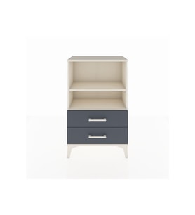 Arges Komodin 2 Raflı 2 Çekmeceli 60x30x96 Aytaşı-Antrasit