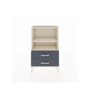 Arges Komodin 2 Raflı 2 Çekmeceli 60x30x96 Aytaşı-Antrasit