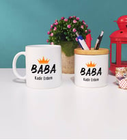 Baba Kupa Bardak ve Kalemlik Hediye Seti
