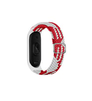 Mi Band 4 Kordon (Saat Değildir) - Beyaz-Kırmızı